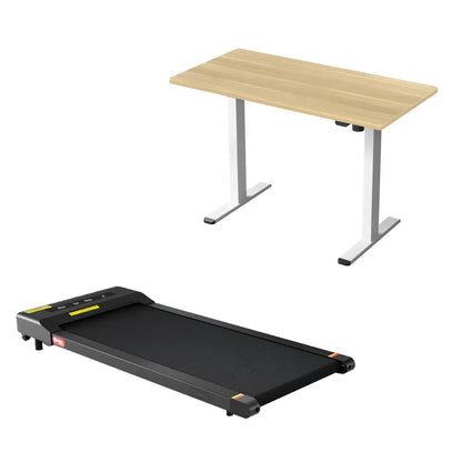 Artiss Electric Treadmill with 120cm Automatic Standing Desk Walking Pad 400mm - Mekamart Australia