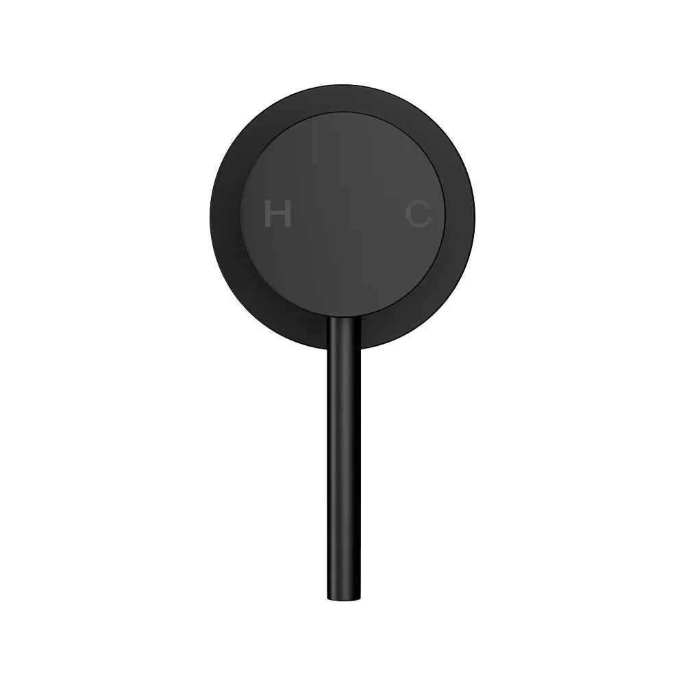 Cefito Basin Mixer Wall Tap Round Brass Faucet Shower Bathtub Black - Mekamart Australia