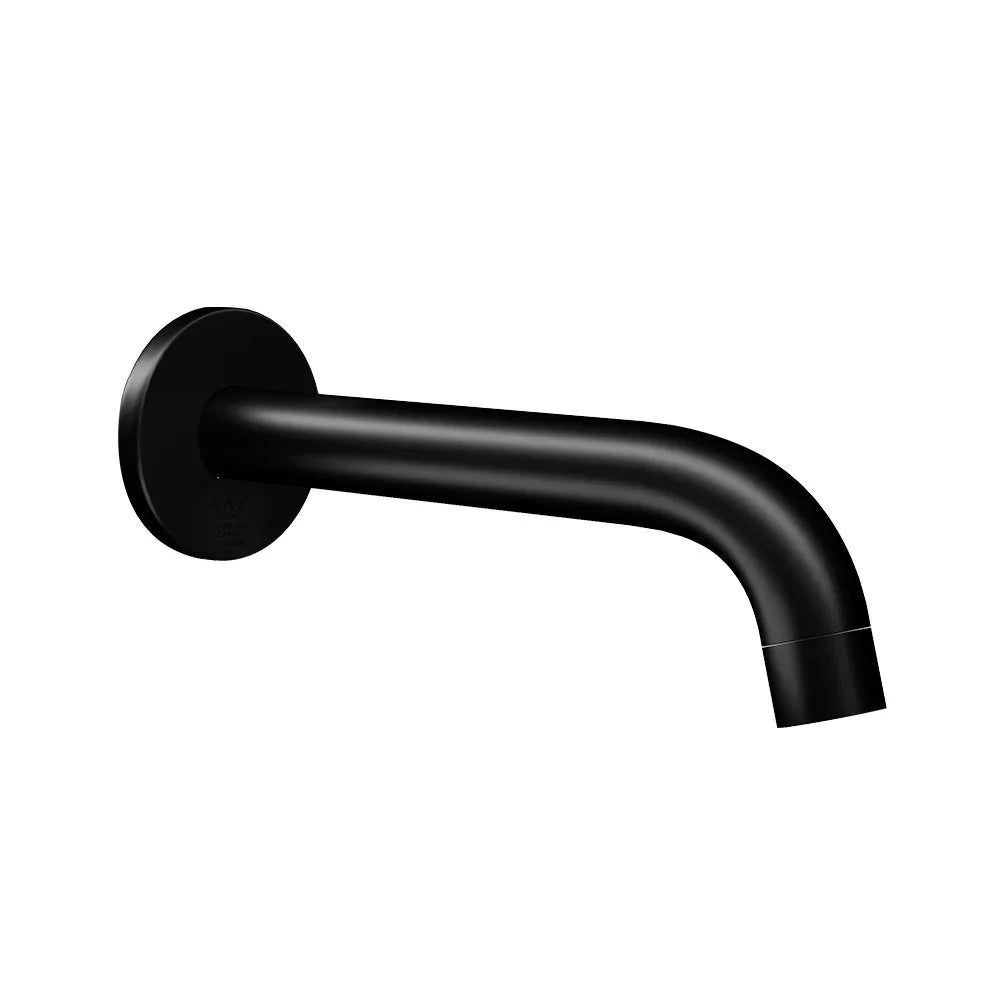 Cefito Bathroom Mixer Spout Wall Bath Tap Round Shower Bathtub Black - Mekamart Australia