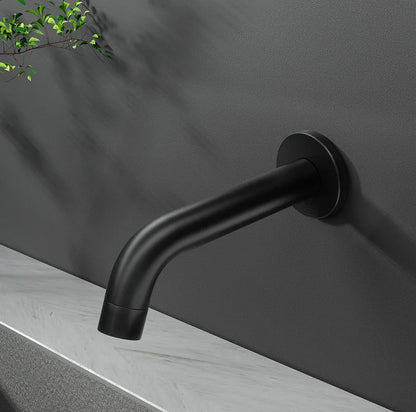 Cefito Bathroom Mixer Spout Wall Bath Tap Round Shower Bathtub Black - Mekamart Australia