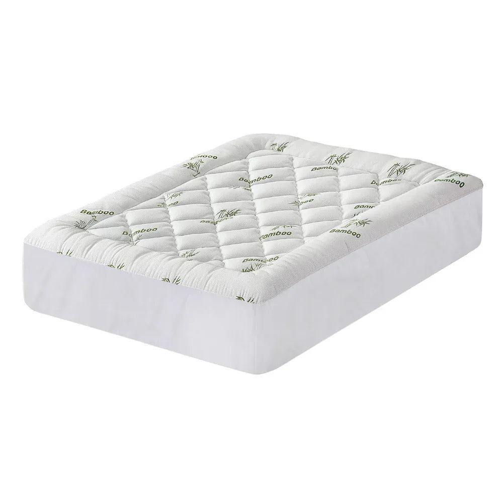 Giselle Mattress Topper 5cm Pillowtop toppers Bamboo Double - Mekamart Australia