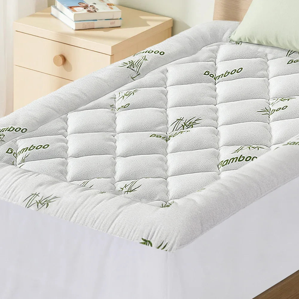 Giselle Mattress Topper 5cm Pillowtop toppers Bamboo King Single - Mekamart Australia