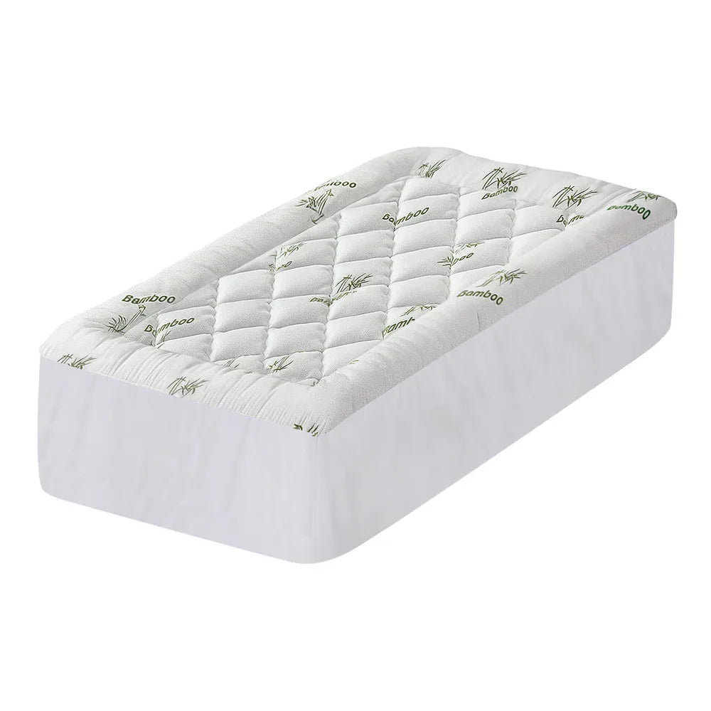 Giselle Mattress Topper 5cm Pillowtop toppers Bamboo Single - Mekamart Australia