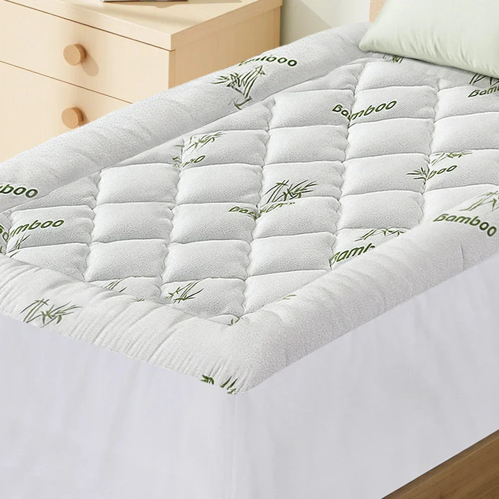 Giselle Mattress Topper 5cm Pillowtop toppers Bamboo Single - Mekamart Australia