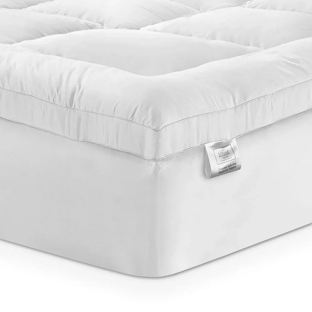 Giselle Bedding Mattress Topper Pillowtop Bamboo King Single - Mekamart Australia