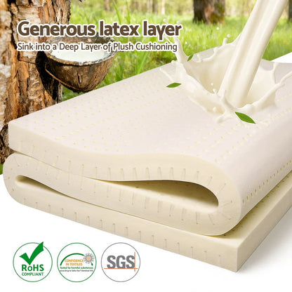 Giselle Bedding Latex Mattress Topper 7.5cm Doule - Mekamart Australia