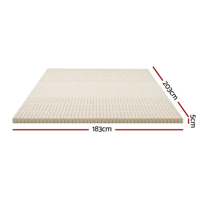 Giselle Bedding Latex Mattress Topper 5cm King - Mekamart Australia