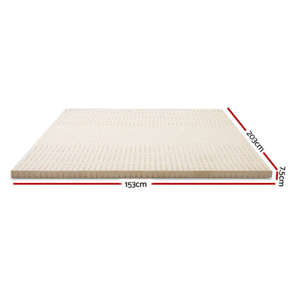Giselle Bedding Latex Mattress Topper 7.5cm Queen - Mekamart Australia
