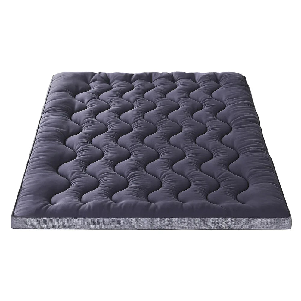 Giselle 5cm Mattress Topper Pillowtop toppers Bamboo Charcoal Queen - Mekamart Australia