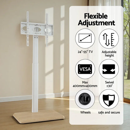 Artiss TV Stand 24-55" Swivel Height Adjustable Floor Mount for TVs