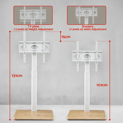 Artiss TV Stand 24-55" Swivel Height Adjustable Floor Mount for TVs