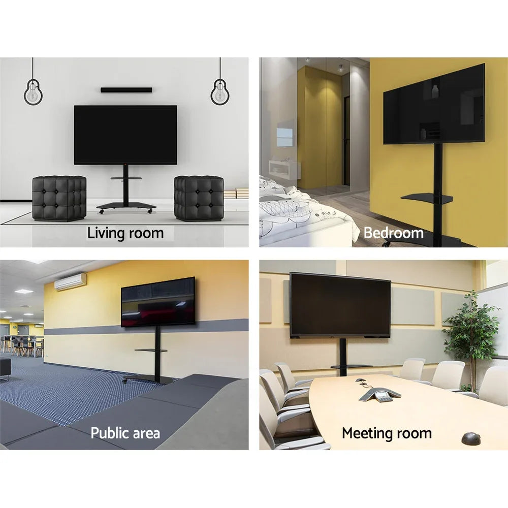 Artiss Mobile TV Stand for 32"-70" TVs Mount Bracket Portable Solid Trolley Cart - Mekamart Australia