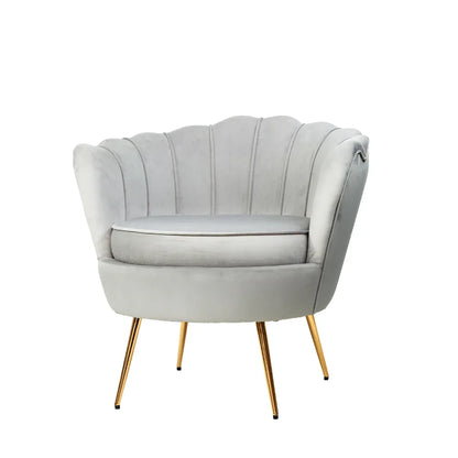 Artiss Armchair Velvet Grey Callista - Mekamart Australia