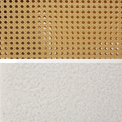 Artiss Armchair Rocking Chair Boucle Rattan White - Mekamart Australia