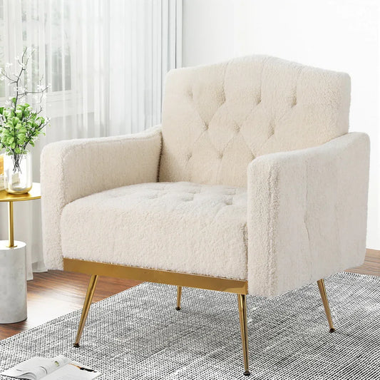 Artiss Armchair Boucle Beige Nicole - Mekamart Australia