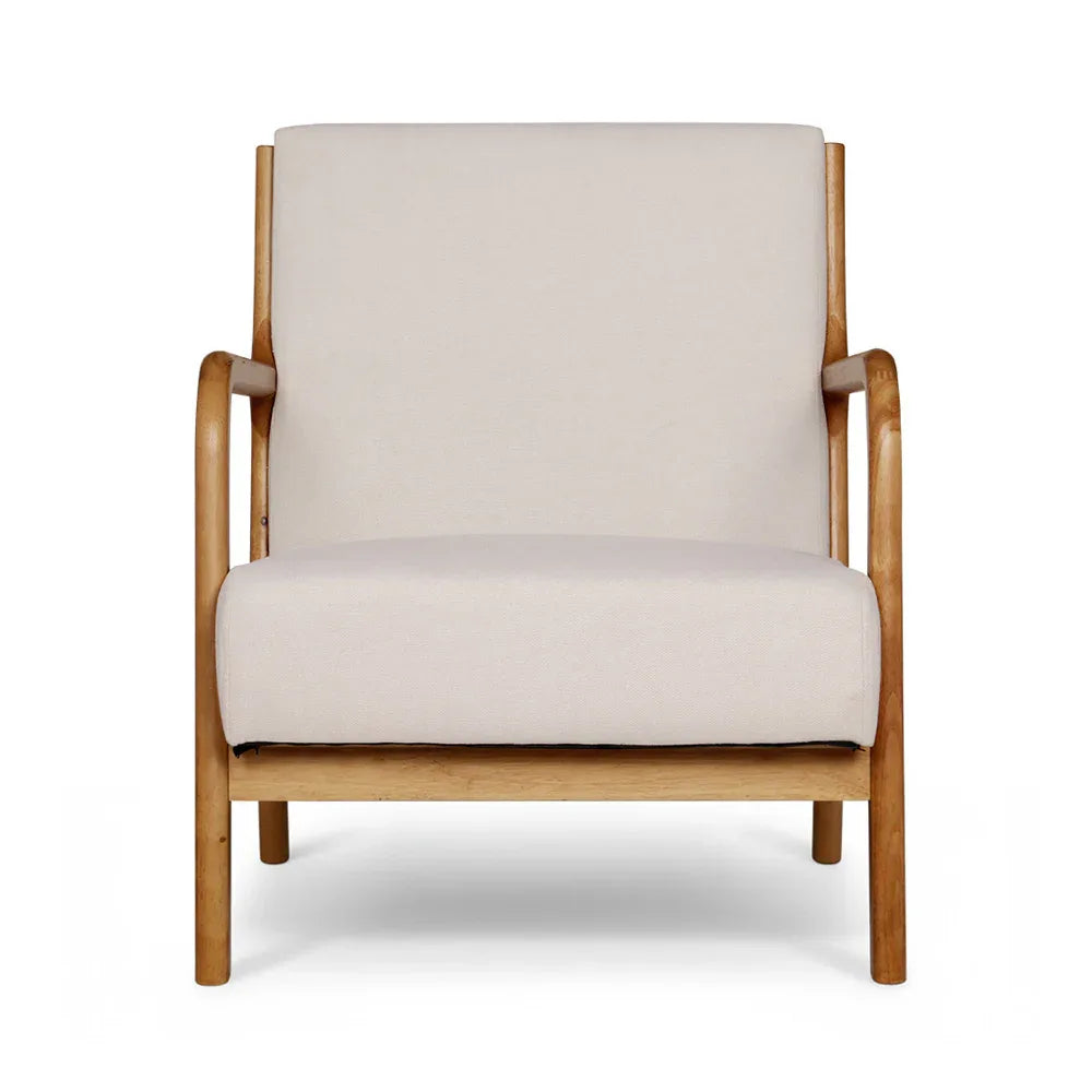 Artiss 2X Armchair Faux Fabric Beige - Mekamart Australia