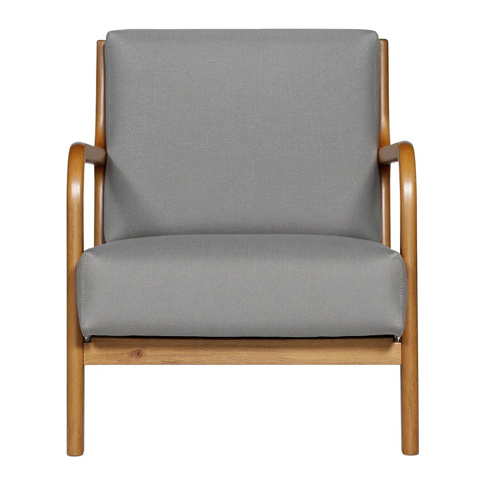 Artiss Armchair Fabric Light Grey - Mekamart Australia