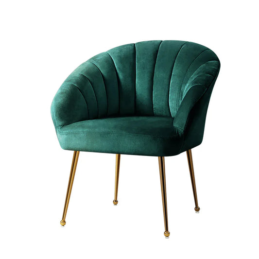 Artiss Armchair Velvet Green Eloise - Mekamart Australia