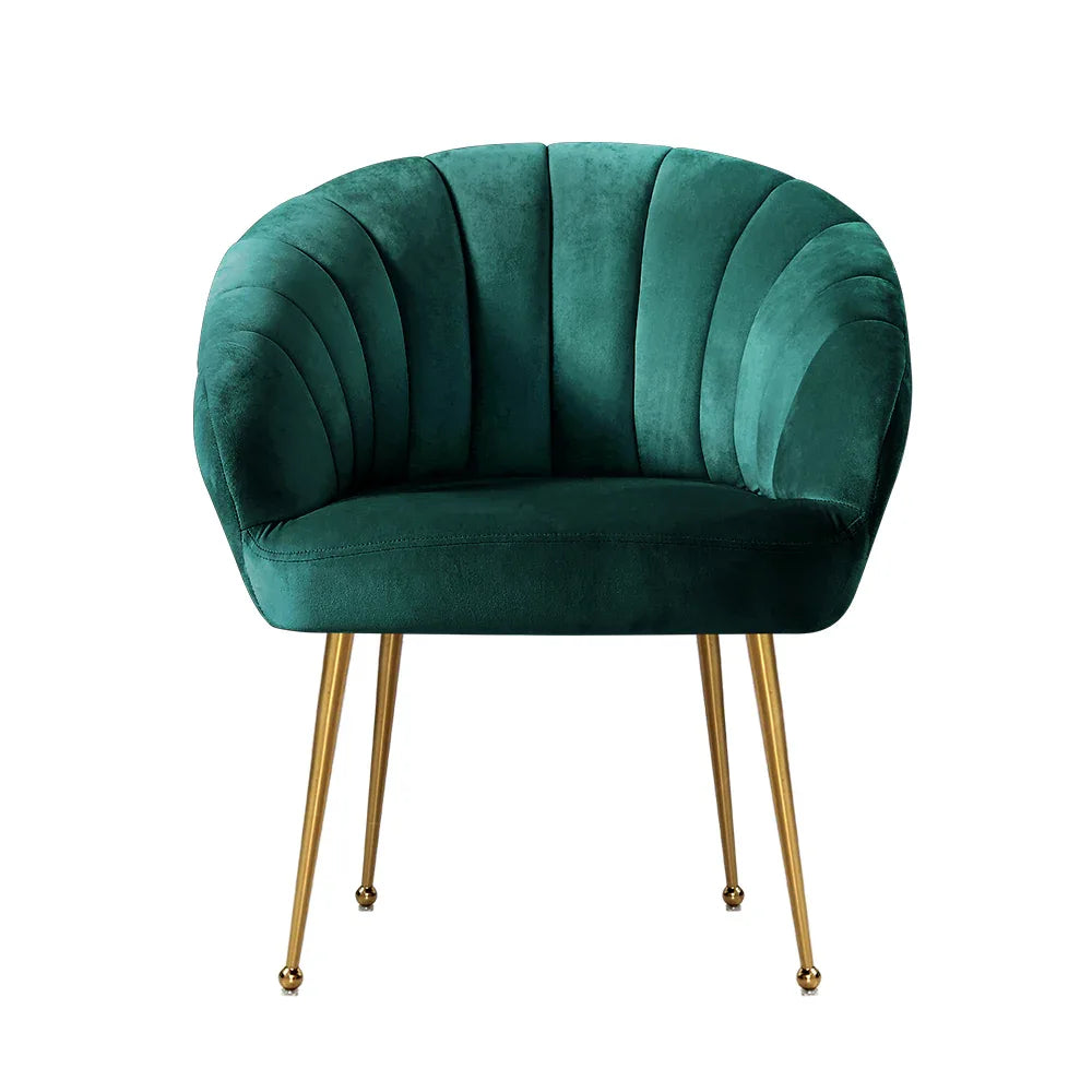 Artiss Armchair Velvet Green Eloise - Mekamart Australia