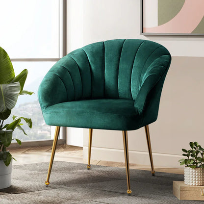 Artiss Armchair Velvet Green Eloise - Mekamart Australia