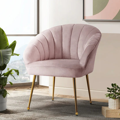Artiss Armchair Velvet Pink Eloise - Mekamart Australia