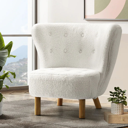 Artiss Armchair Lounge Accent Chair Armchairs Couch Chairs Sofa Bedroom White - Mekamart Australia