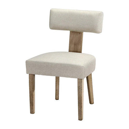 Artiss Dining Chairs Set of 4 Linen Fabric Wooden Beige - Mekamart Australia