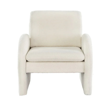 Artiss Armchair Accent Chair Lounge Tub Sofa Couch Curved Arm Seat Boucle White - Mekamart Australia