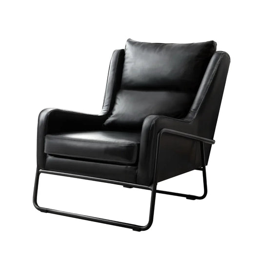 Artiss Armchair Accent Chair PU Leather Wingback Black - Mekamart Australia