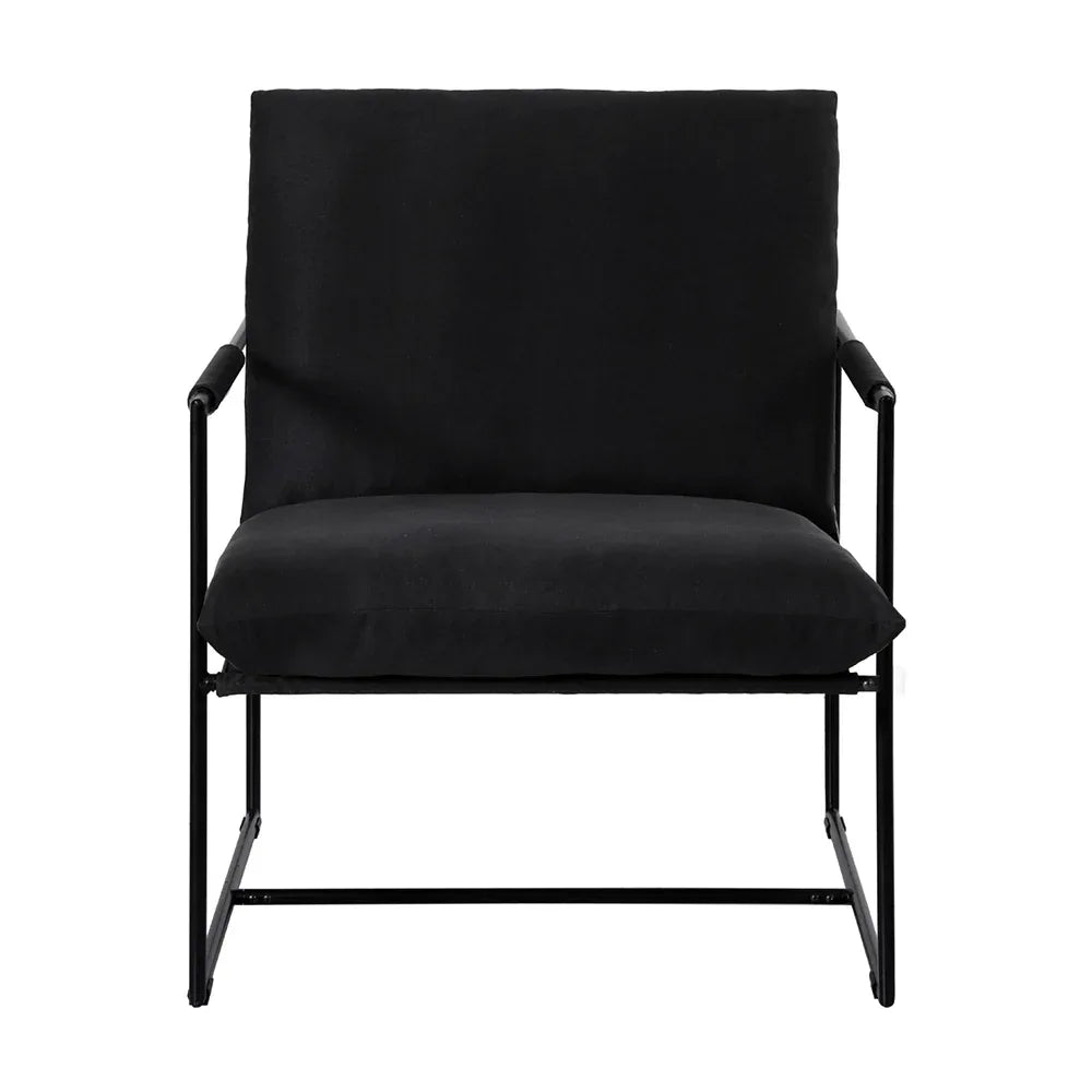 Artiss Armchair Lounge Chair Sling Black - Mekamart Australia