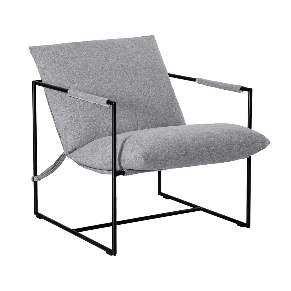 Artiss Armchair Lounge Chair Sling Grey - Mekamart Australia