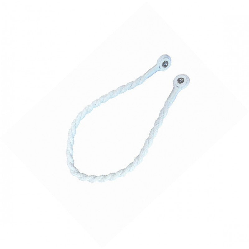 Magnetic weaved rope tieback White