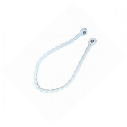 Magnetic weaved rope tieback White