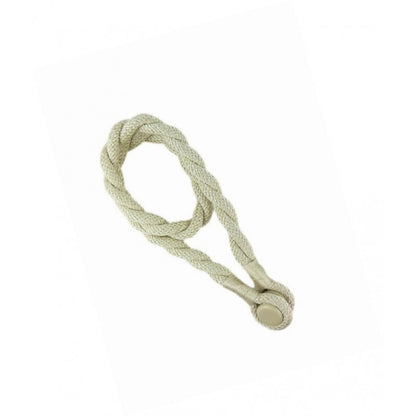 Magnetic weaved rope tieback Beige