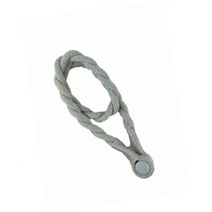 Magnetic weaved rope tieback Silver