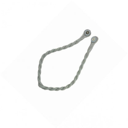 Magnetic weaved rope tieback Silver