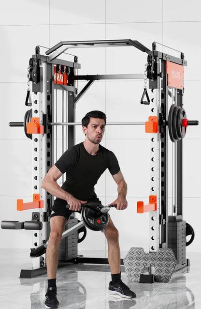 SmartFit M1 Max 130kg Pin Loaded Multi Functional Training Smith Machine Home Gym Power Rack Machine - Mekamart Australia