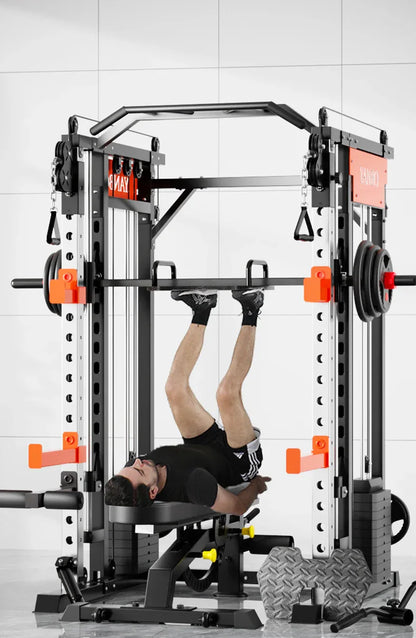 SmartFit M1 Max 130kg Pin Loaded Multi Functional Training Smith Machine Home Gym Power Rack Machine package - Mekamart Australia