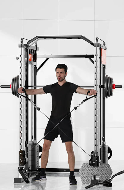SmartFit M1 Max 130kg Pin Loaded Multi Functional Training Smith Machine Home Gym Power Rack Machine package - Mekamart Australia