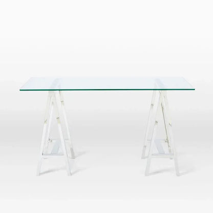Stainless Steel & Glass Venus Office Desk Table