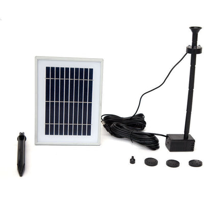 Samland 6V 200LPH Solar Pump with Battery Backup Panel for Small Pond Fountain Feature