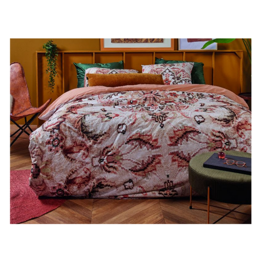 Persian Rug At Home Cotton Natural Quilt Cover Sets by Bedding House King