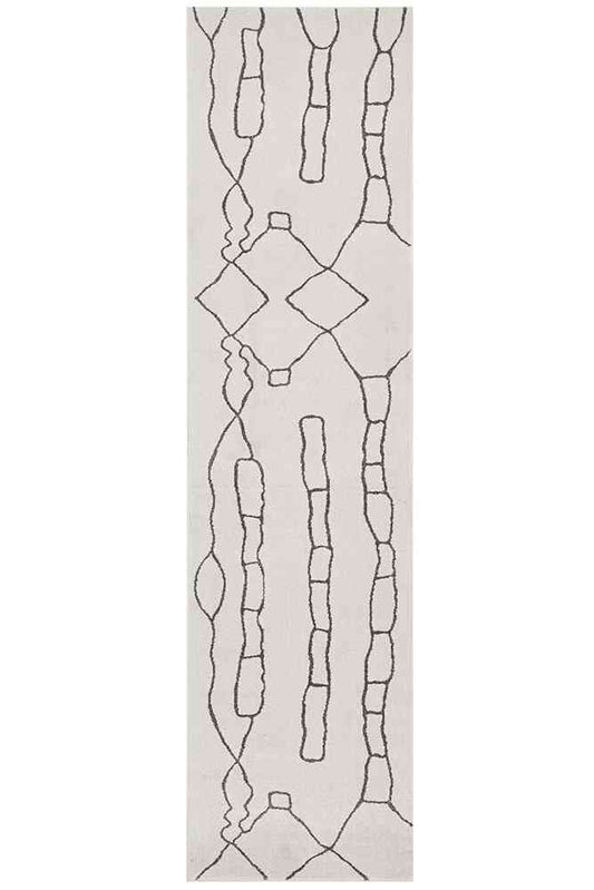 Paradise Runner Amy Grey by Rug Culture - 500X80CM - RUNNER