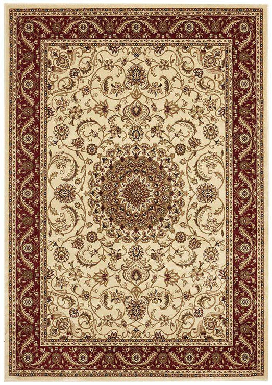 Sydney 9 Ivory Red by Rug Culture - 290X200CM - RECTANGLE