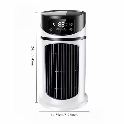 USB portable air conditioner humidifier - 6-speed adjustment, ultra-quiet 25 decibels, mini air conditioner for home, office and dormitory, 6-hour timer, festival gift, suitable for use in home, office and dormitory