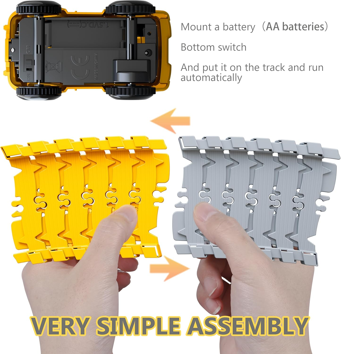 343 track-building sets, track-course - STEM learning toys, construction vehicles (concrete mixers, dump trucks), Track-birthday/Christmas gifts for boys - Developing motor skills and creativity - Compatible with the major