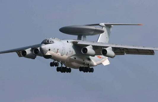 Christmas gift KJ2000 Airborne Early Warning Aircraft Building Blocks Set, 199 Pieces Military Model Kit for Kids Aged 6+ & Enthusiasts（KJ2000 early warning aircraft）