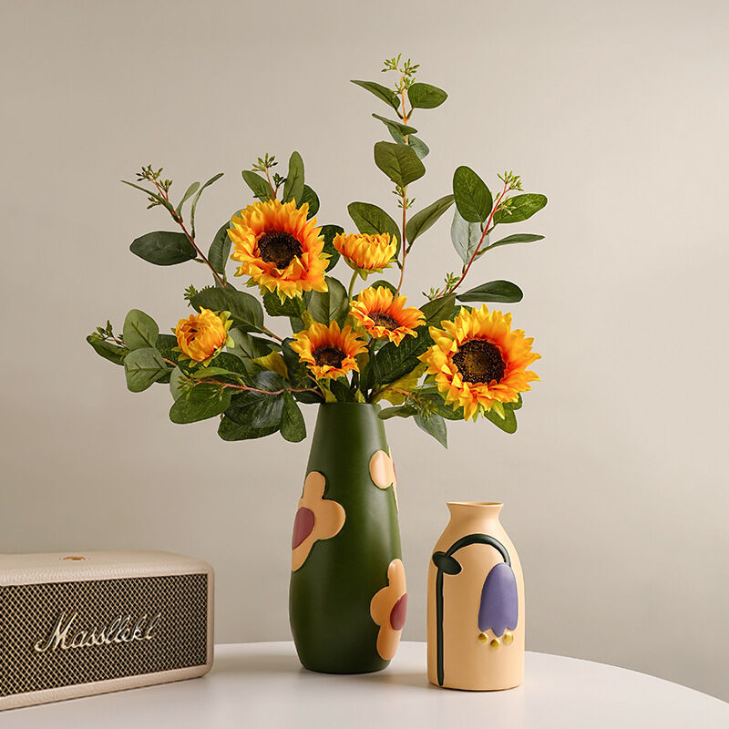 Morandi Painted Ceramic Vase Set (3-Piece) – Modern Home Decor for Flowers | Other Luxury Styles Available in Store