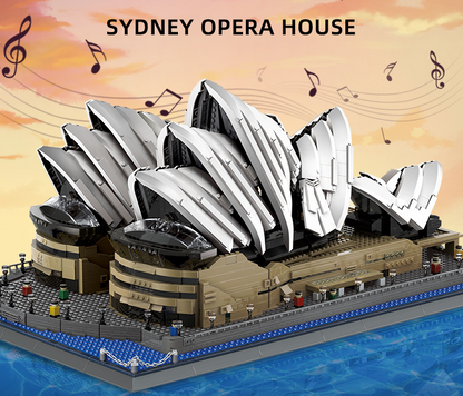 Sydney Opera House Mini Building Blocks Model – Iconic Architectural Masterpiece for Home Display, Gifts & Creative Play (White) | Other Architectural Models Available In-Store