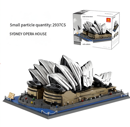 Sydney Opera House Mini Building Blocks Model – Iconic Architectural Masterpiece for Home Display, Gifts & Creative Play (White) | Other Architectural Models Available In-Store